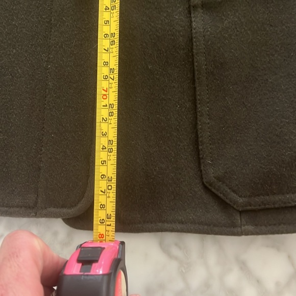 Banana republic, pea coat, army green like new condition - Picture 8 of 8